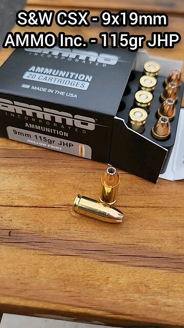 [Chrono] (9x19mm) S&W CSX - AMMO Inc. 115gr JHP