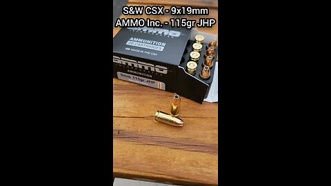 [Chrono] (9x19mm) S&W CSX - AMMO Inc. 115gr JHP