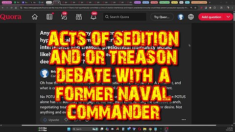 SEDITION AND OR TREASON ANYONE?