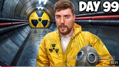Survive 100 Days In Nuclear Bunker, Win $500,000 | Mr Beast