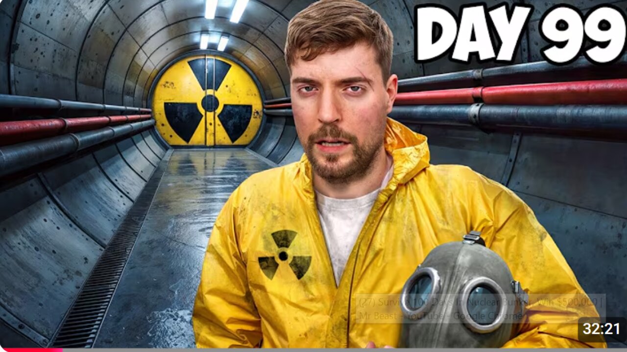 Survive 100 Days In Nuclear Bunker, Win $500,000 | Mr Beast