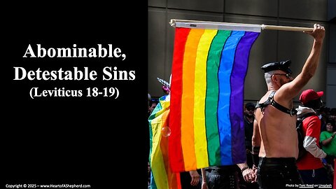 Abominable, Detestable Sins (Leviticus 18-19) – A daily Bible study from www.HeartofAShepherd.com.