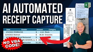 FREE AI Agent Fills Out Receipt Data in Excel & Google Sheets — Instantly