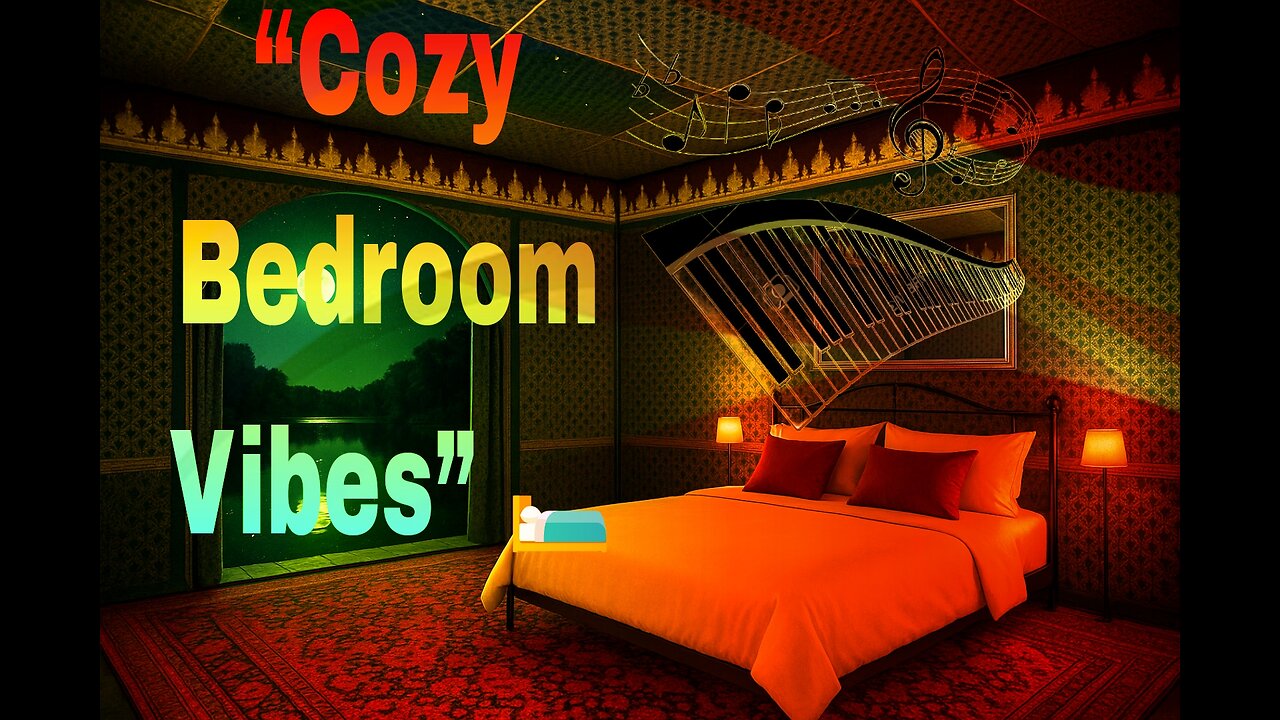 Cozy Bedroom View with Relaxing Piano Music | Peaceful Ambience for Sleep & Relaxation