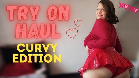 [4K] Cute leather vs casual skirts for Valentine's Day 💕 | Curvy | Tina Angel 👼