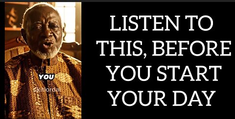 listen to this before you start your day