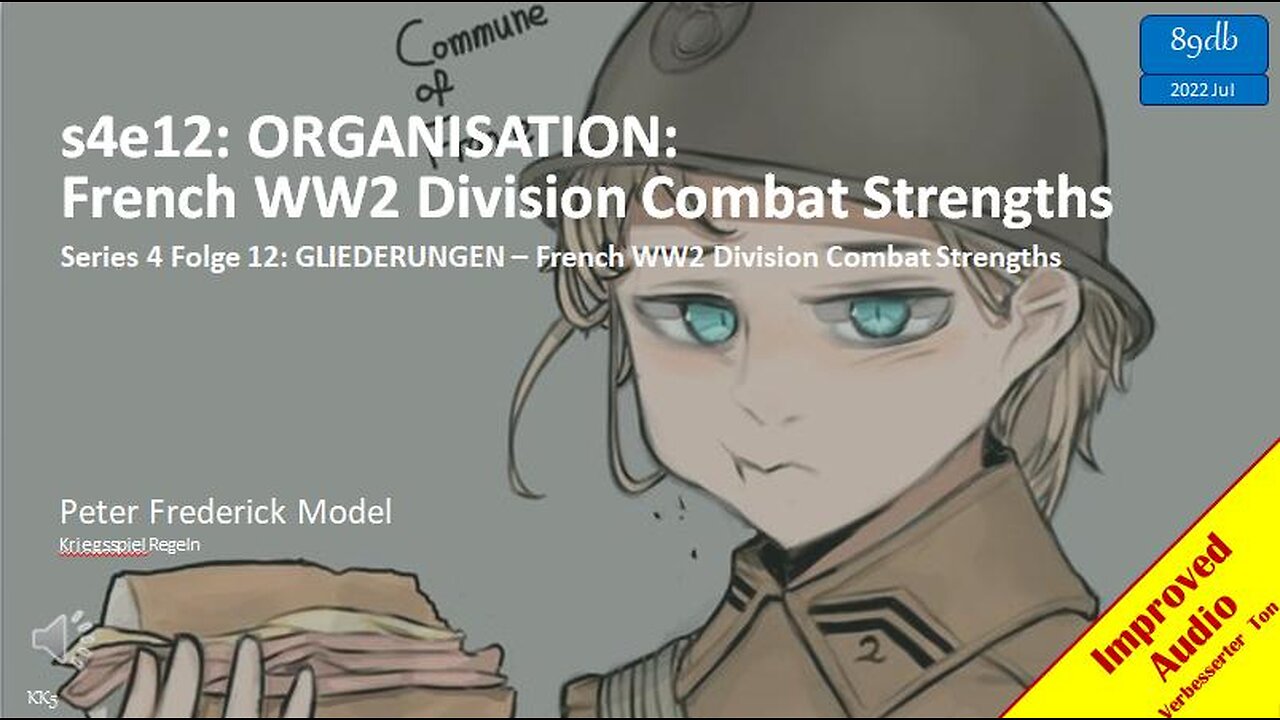 s4e12: ORGANISATION: French WW2 Division Combat Strengths