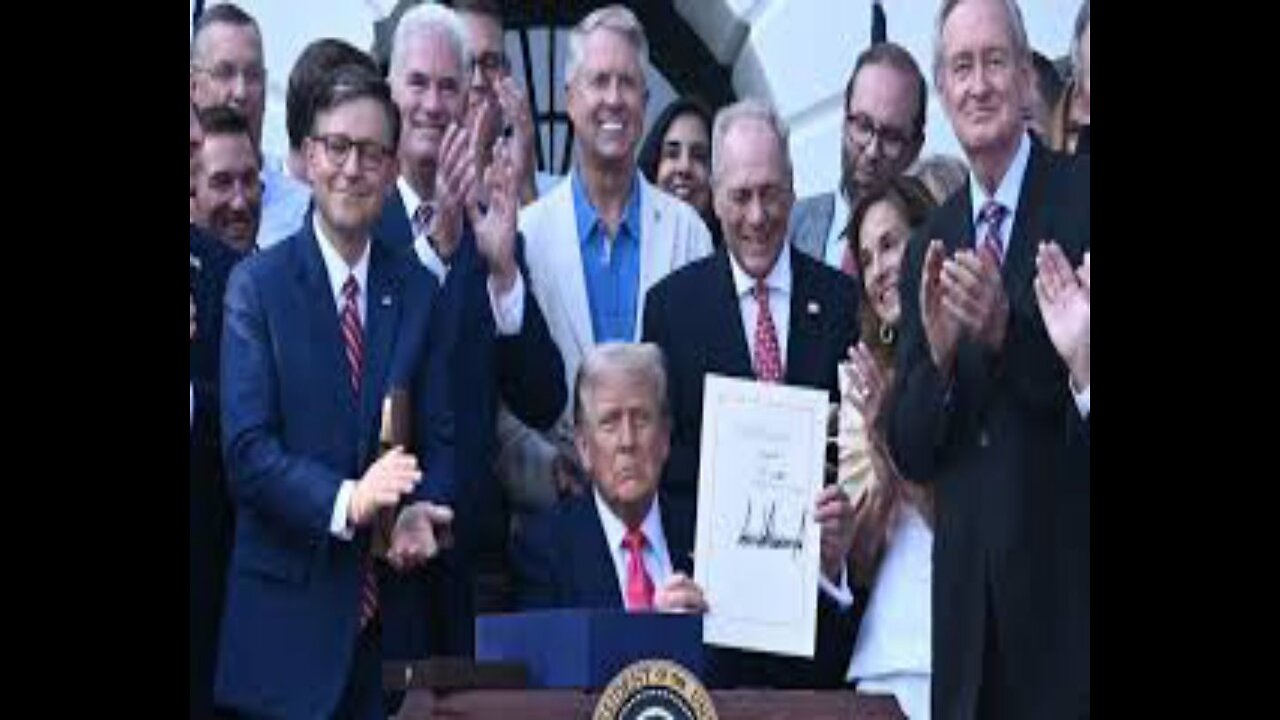 Trump Signs Big, Beautiful Bill at WH July Fourth Picnic
