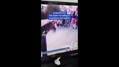 Israel hacks Iranian TV calling for regiom change.