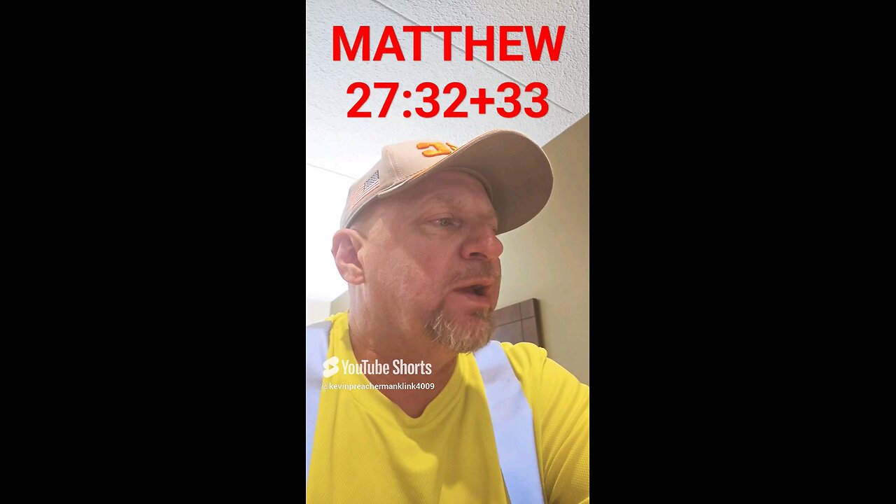 #MATTHEW27:32+33 "WILLINGLY CARRY YOUR CROSS !"
