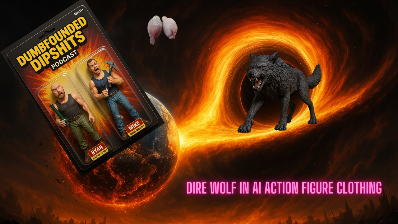 The Dumbfounded D!pSh!ts Podcast- Dire Wolf in AI Action Figure Clothing