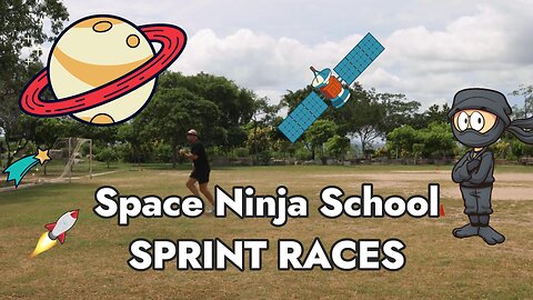🏃‍♂️💨 Space Ninja School SPRINT RACE – 5 Forward 4 Back from the Side! 🚀🥷