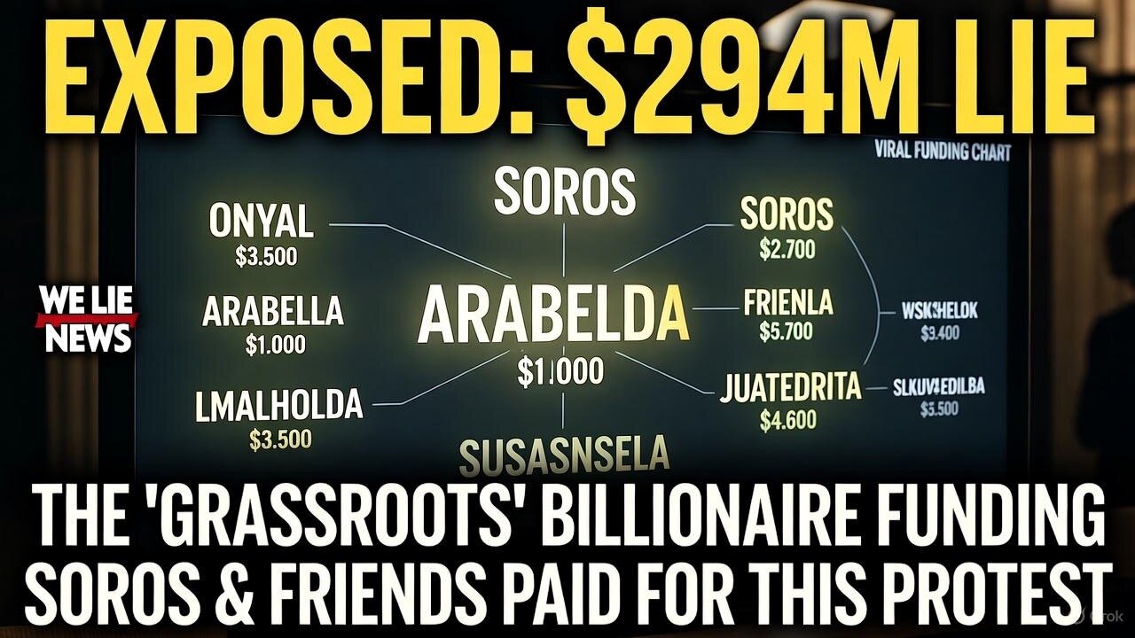 EXPOSED: The $294 Million "No Kings" Lie - How Soros, Arabella & Globalists Fund Fake Protests