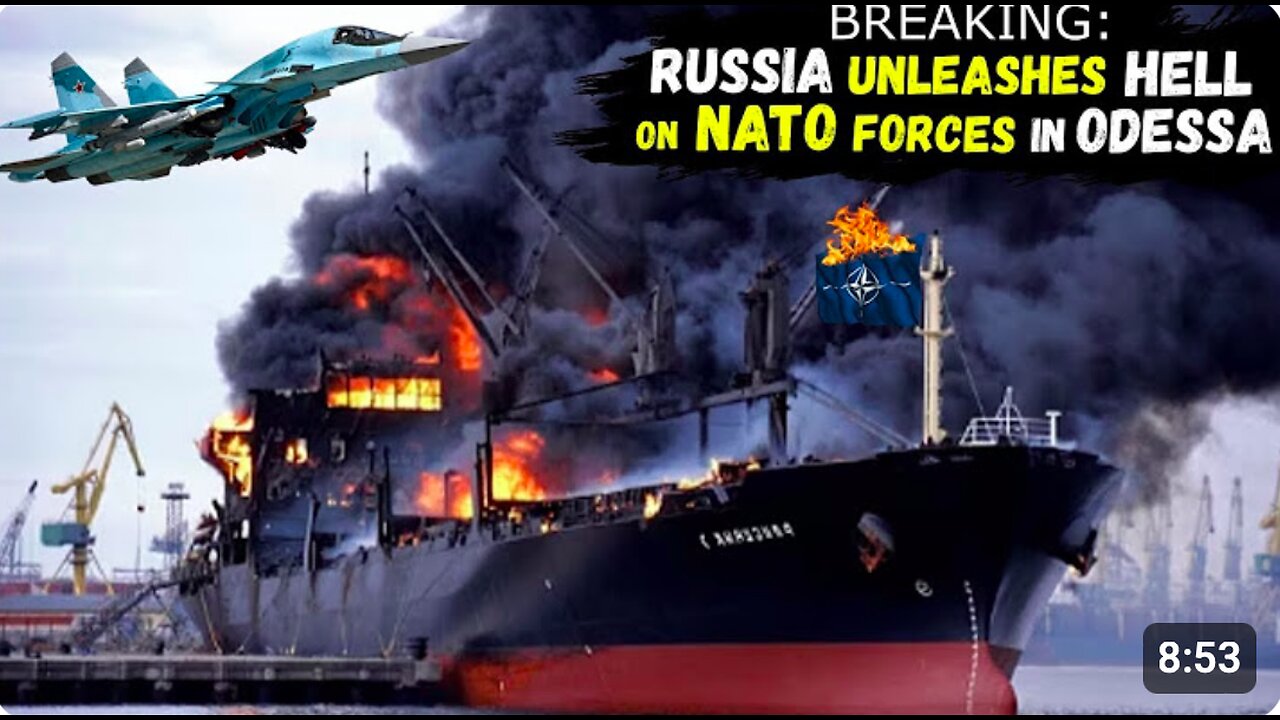RUSSIA Sank a 670-FT-Long NATO Vessel, right after a Secret Database of ODESSA Port was Leaked