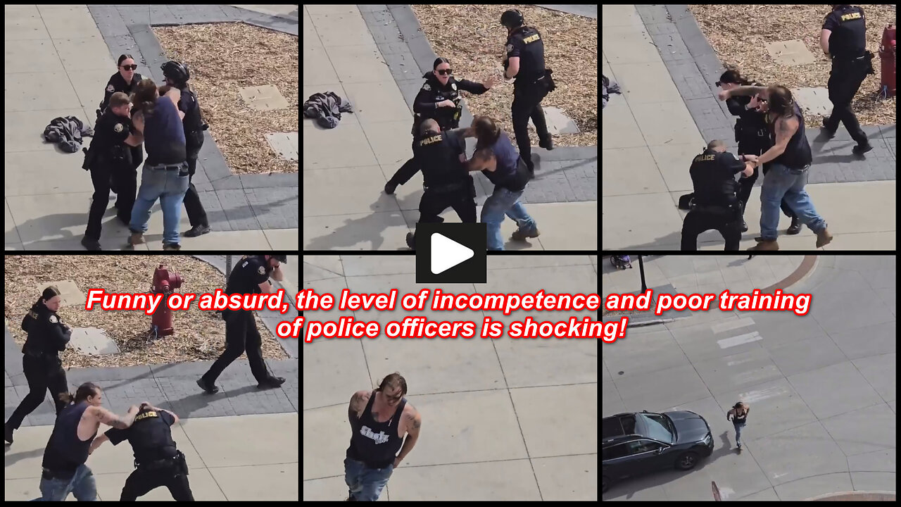 Los Angeles: A man beat up three incompetent police officers