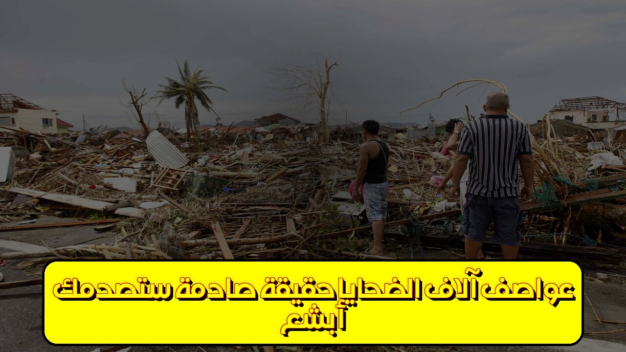 أبشع عواصف: آلاف الضحايا! حقيقة صادمة ستصدمك #عواصف #كوارث #تاريخ