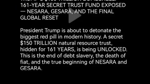 NESARA, GESARA, and the Final Global Reset