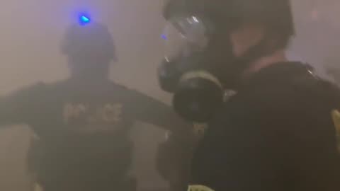 Warzone Antifa rioters throw exploding munitions tear gas at DHS agents