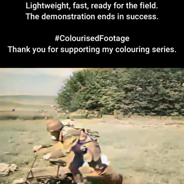 Paratrooper Motorcycle Field Test #ColourisedHistory
