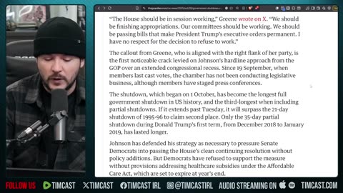 Democrats ADMIT To Government Shutdown For NO KINGS Protests, IT Was A STUNT| Tim Pool