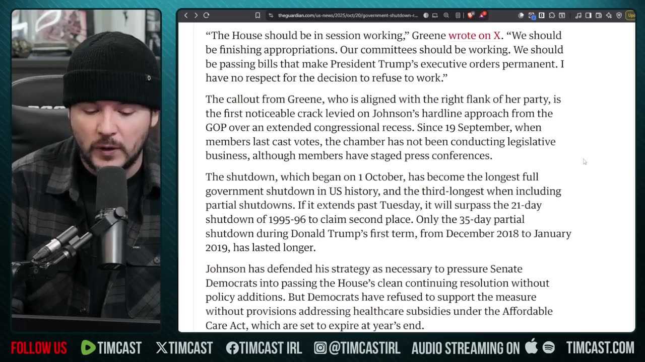 Democrats ADMIT To Government Shutdown For NO KINGS Protests, IT Was A STUNT| Tim Pool