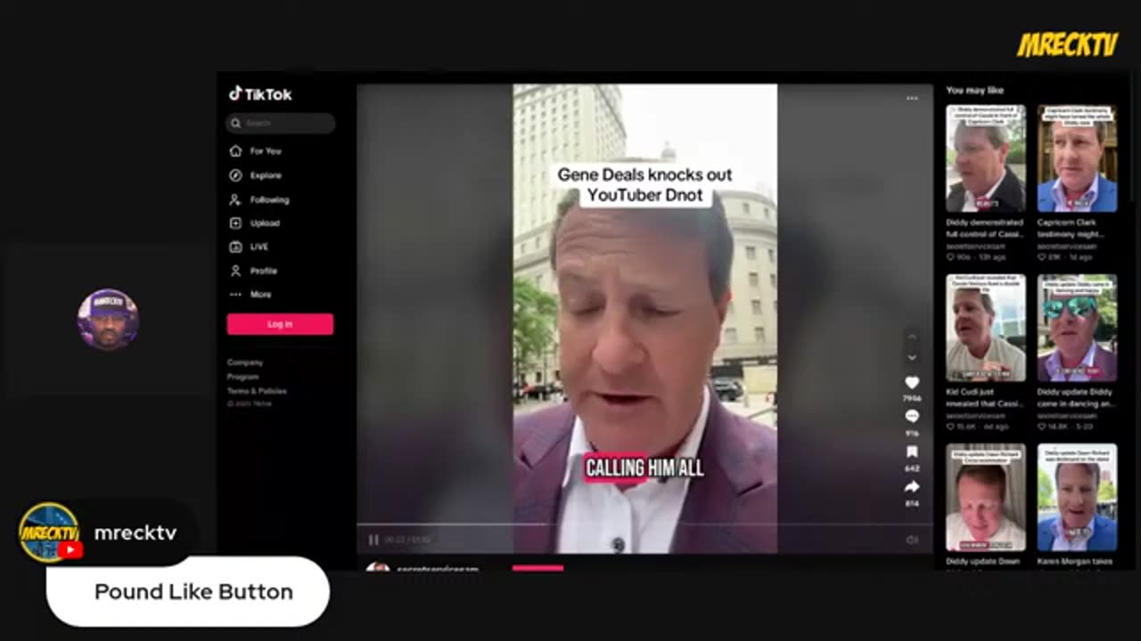 Gene Deal Knocks Out Youtuber At Diddy Trial After He Warned Him|Callers Reaction|M.Reck Live