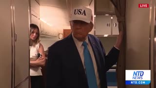Trump Gaggles With the Press on Air Force One (June 6)
