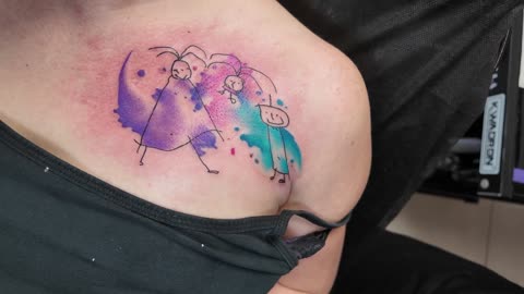 KIDS DRAWING TATTOO