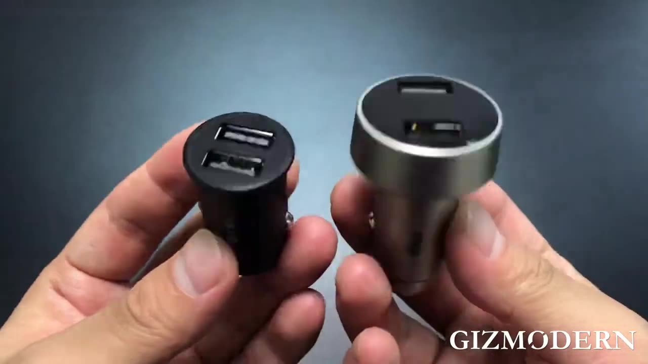 Dual-port USB Car Charger with Digital Display - Keep Devices Charged While on the Go