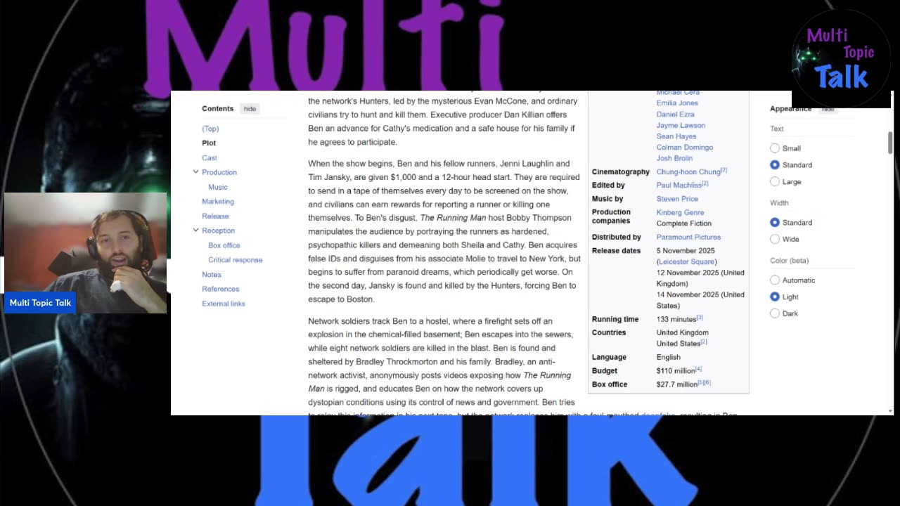 The running man 2025 - mainstream movies reviews s03e16