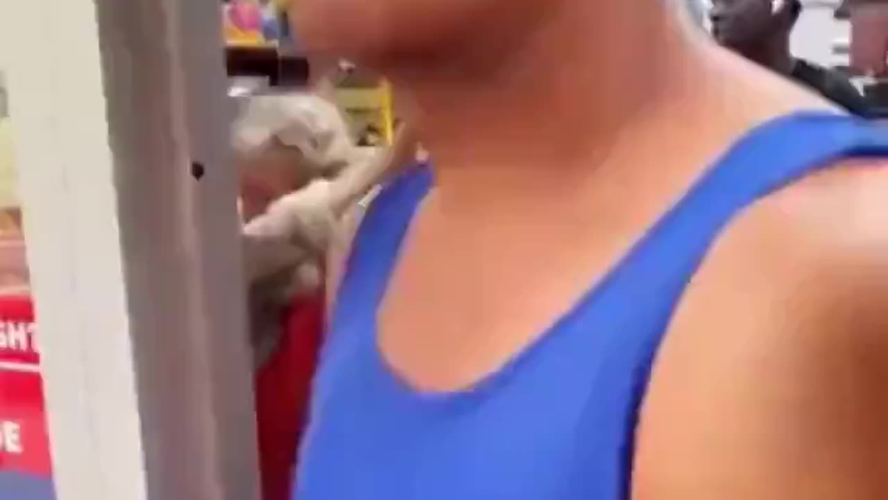 Usual suspect slaps an 80 year old disabled woman to prove he's a real man.