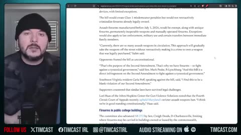 Democrats Move To BAN ALMOST EVERY GUN In Virginia | Tim Pool