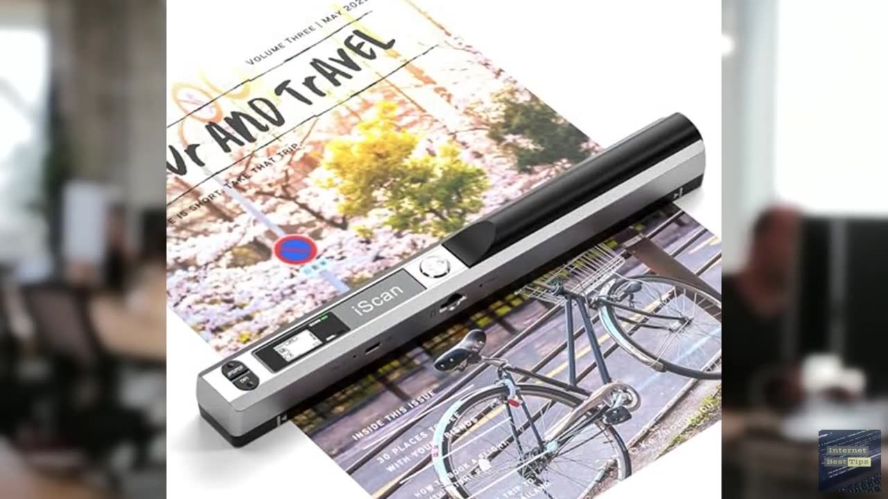 Portable Scanner, Wireless Fast A4 Document Scanner, 900DPI Flat Scanning Wand f
