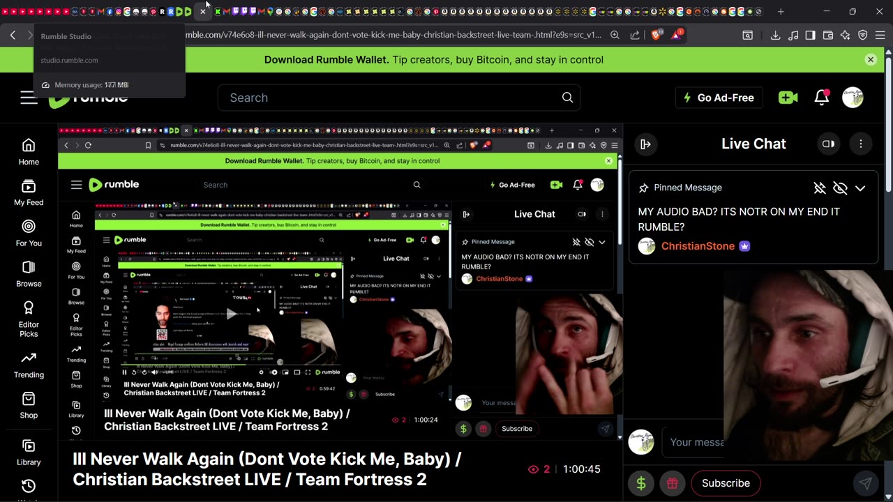 SEE RUMBLE. ITS YOU!