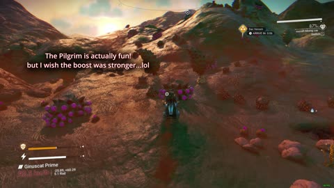 NMS│Test Riding Exocraft The PILGRIM (Aka BATMOBILE ) For Fun - Gameplay 2025