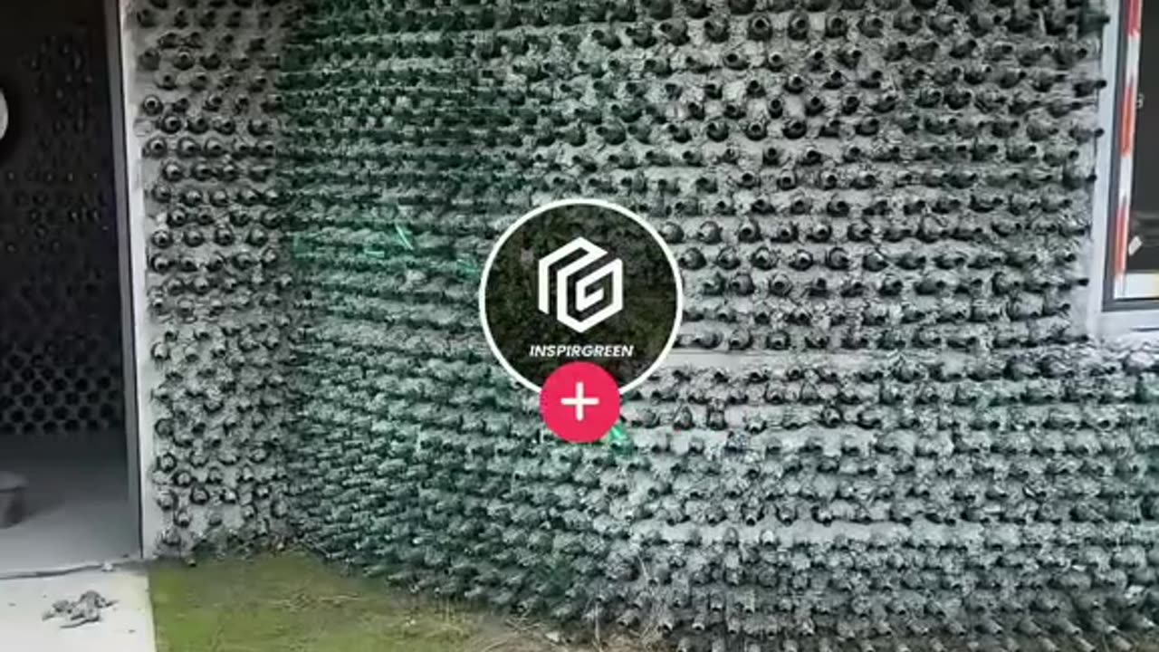 Home built from empty bottles