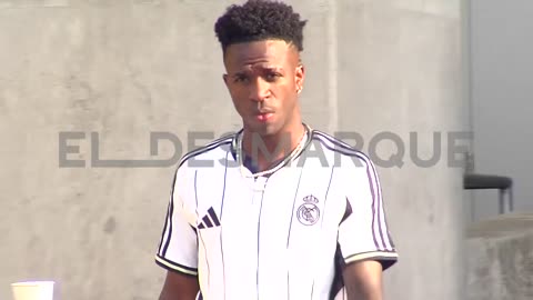 Vinicius Jr tries to SNEAK OUT OF STADIUM through backdoor to avoid press after 4-0 defeat to PSG