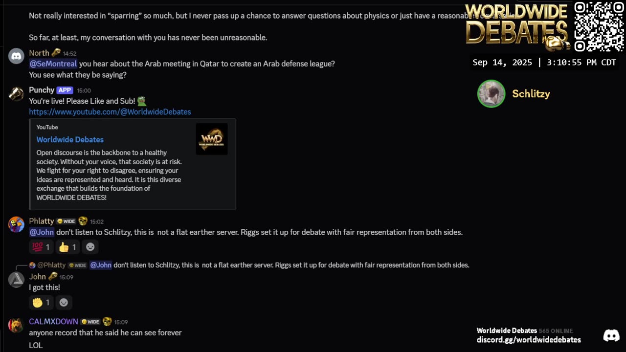 0067 WIDESTREAM - Worldwide Debates - YouTube/Twitch/Rumble