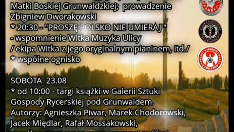 Harmonogram XIV Wiecu Kamrackiego na Grunwaldzie 22-24 Sierpnia 2025 🇵🇱🐺⚔️