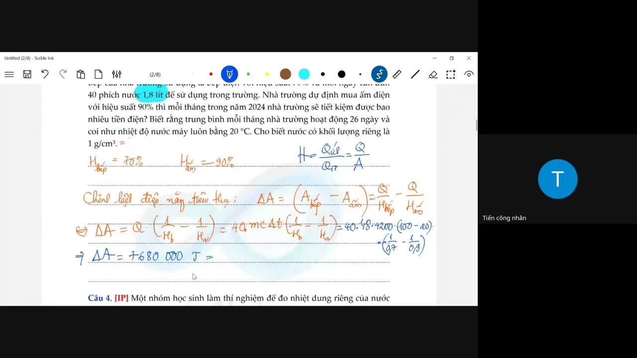 "Buổi 3: Nhiệt dung riêng, nhiệt nóng chảy riêng, nhiệt hóa hơi riêng "