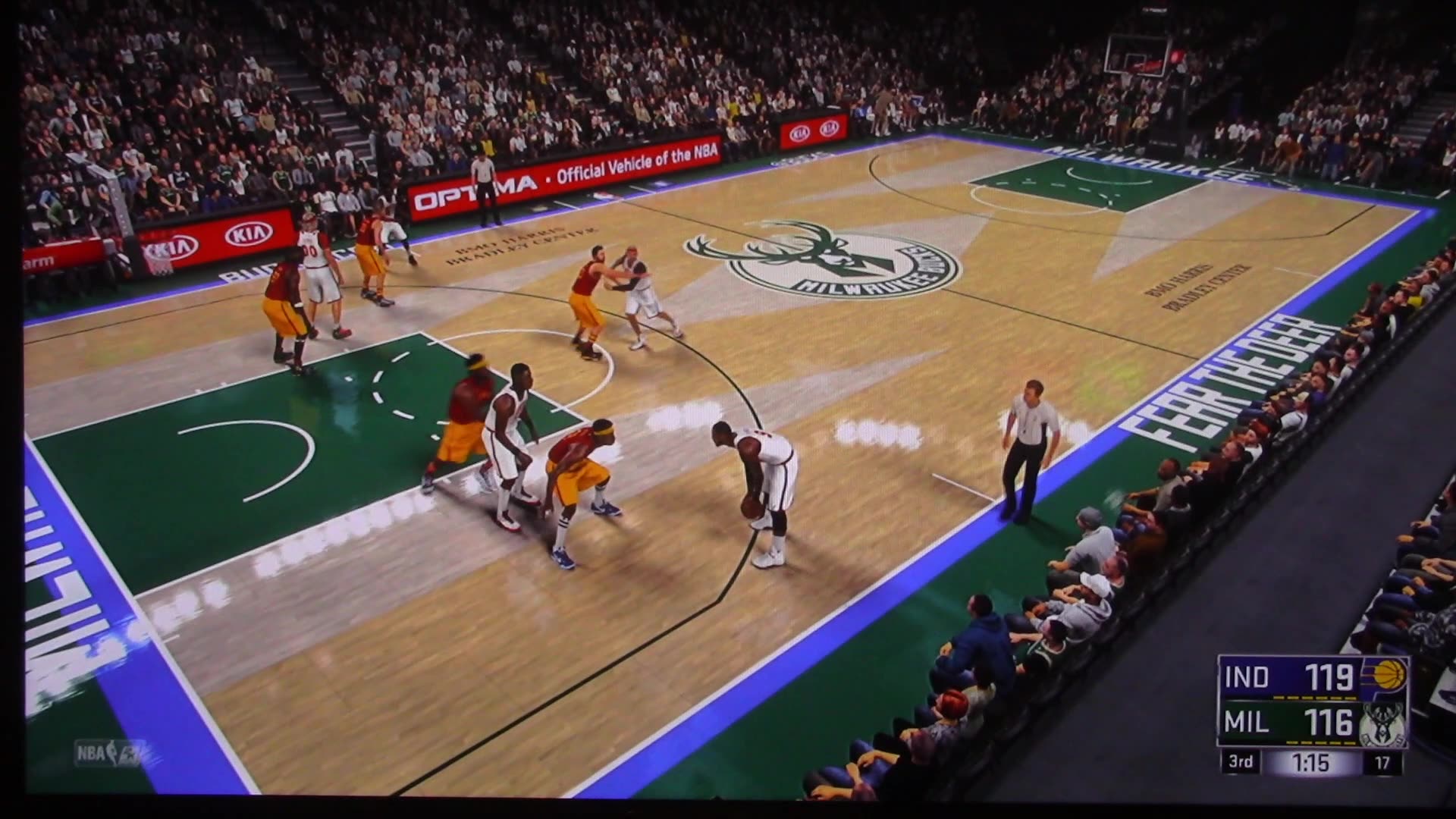 NBA2K: Indiana Pacers vs Milwaukee Bucks (Dunks-Buzzer Beater)