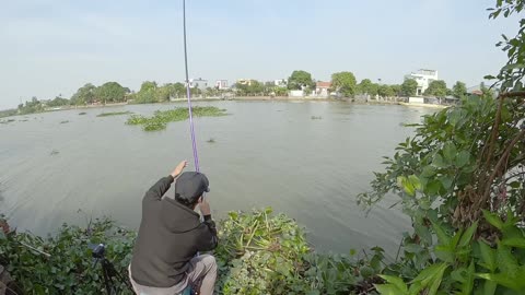 A Stormy Evening Fishing for Carp by the River