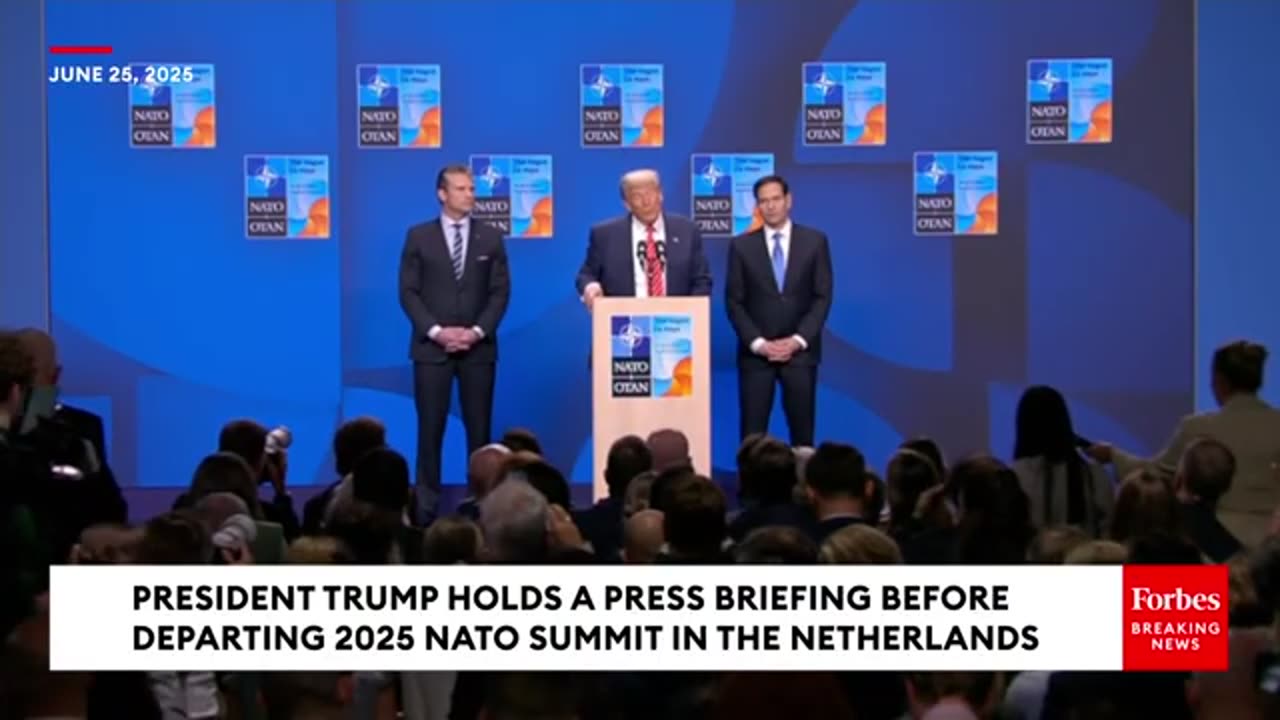 Trump, Hegseth, Rubio Take Questions At The NATO Summit