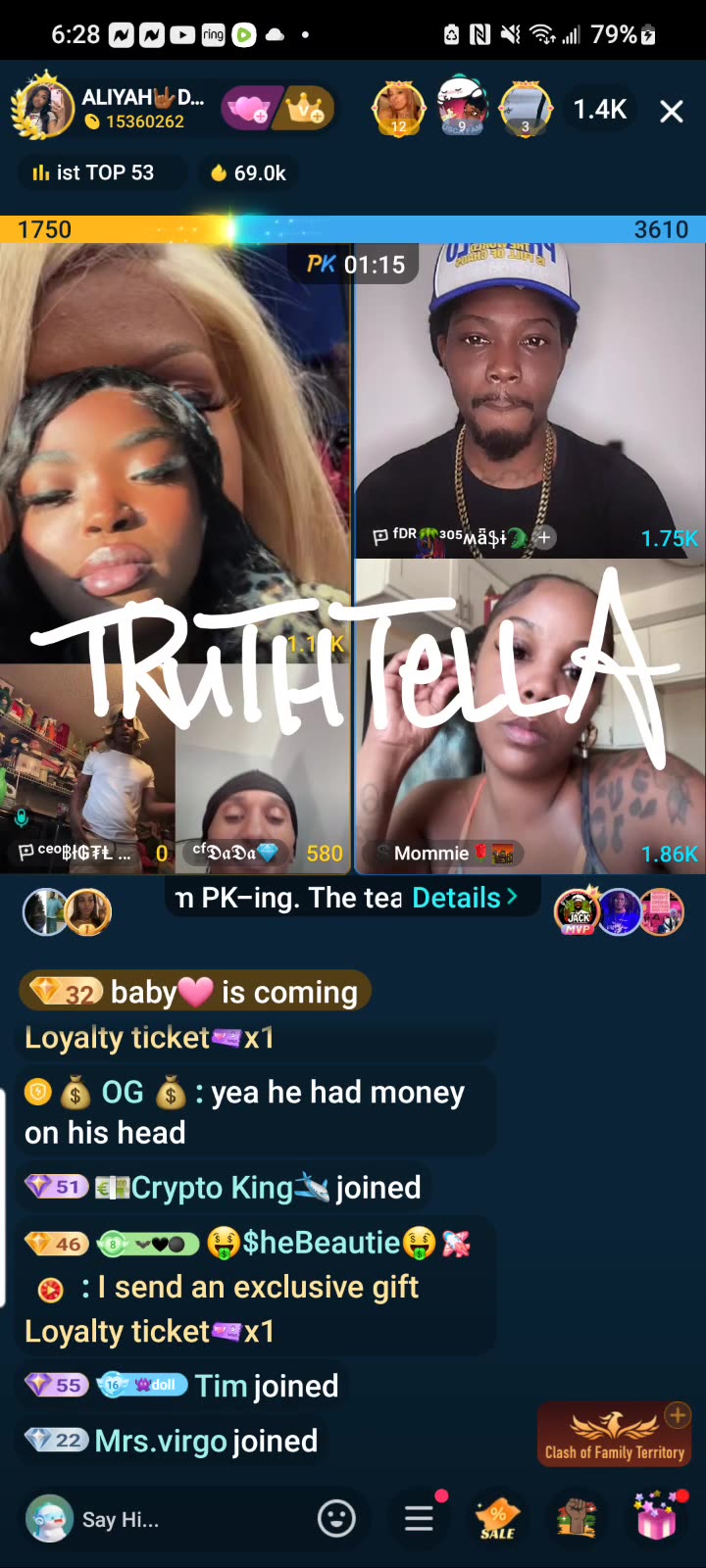 LIYAH THE DOLL LIVE FROM BALTIMORE SOLO & TEAM PK