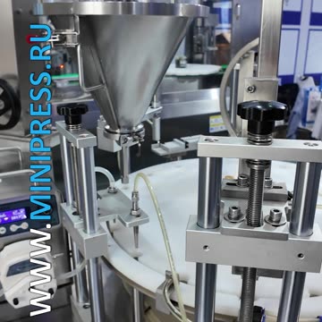 Minipress.ru Установка для нанесения клея на фармацевтическую упаковку