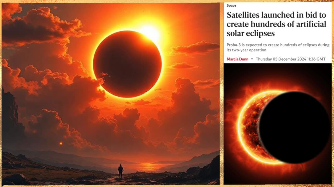 THEY CAN CREATE SOMAR ECLIPSE BLOCK THE SUN SO WE CAN'T SEE THE SIGNS IN THE SKIES