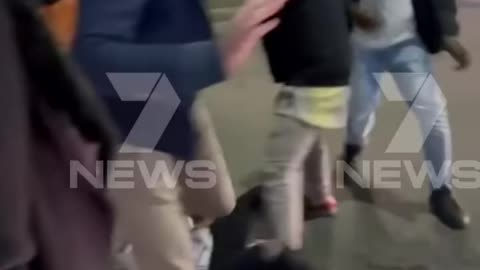 EXCLUSIVE: Man Tackled from Behind Before Hindley Street Brawl Erupts | 7NEWS Footage