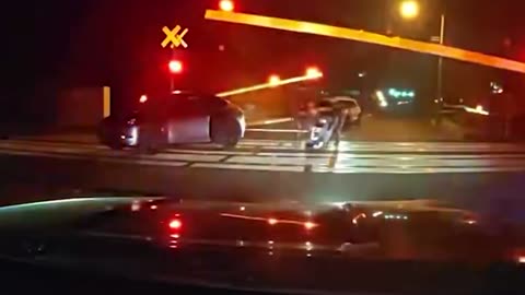 WILD RESCUE! NJ Cops Pull Impaired Man from Car SECONDS Before Train Destroys It [WATCH]