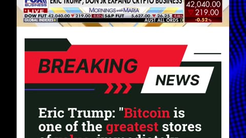 Eric Trump: "Bitcoin is one of the greatest stores of value.- financialinsightdaily.com