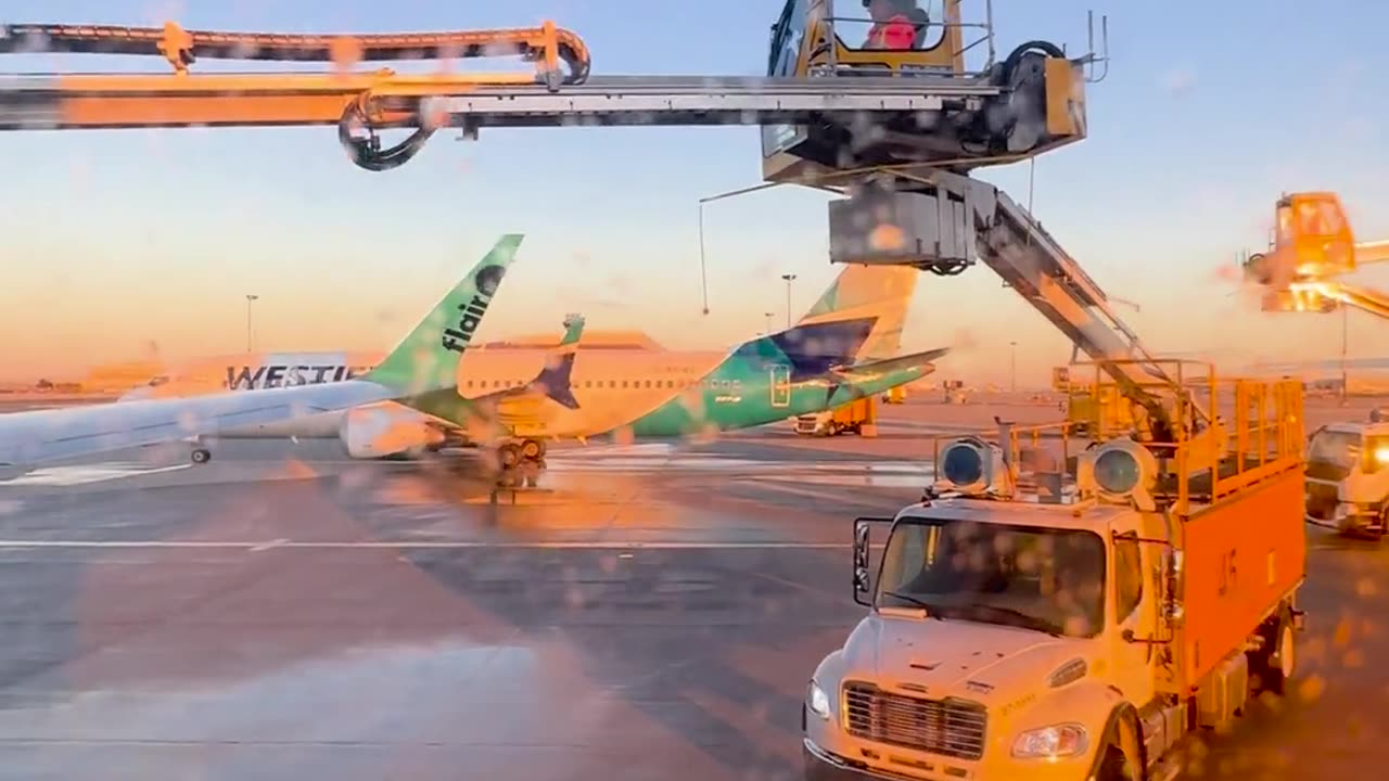 🔥🌨️ Watch This Plane De-Ice at Below Freezing Temps! | FeedMyCuriosity